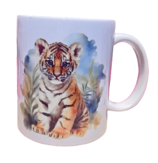 Tasse bébé tigre – Mug illustré en céramique 325 ml – Image 2