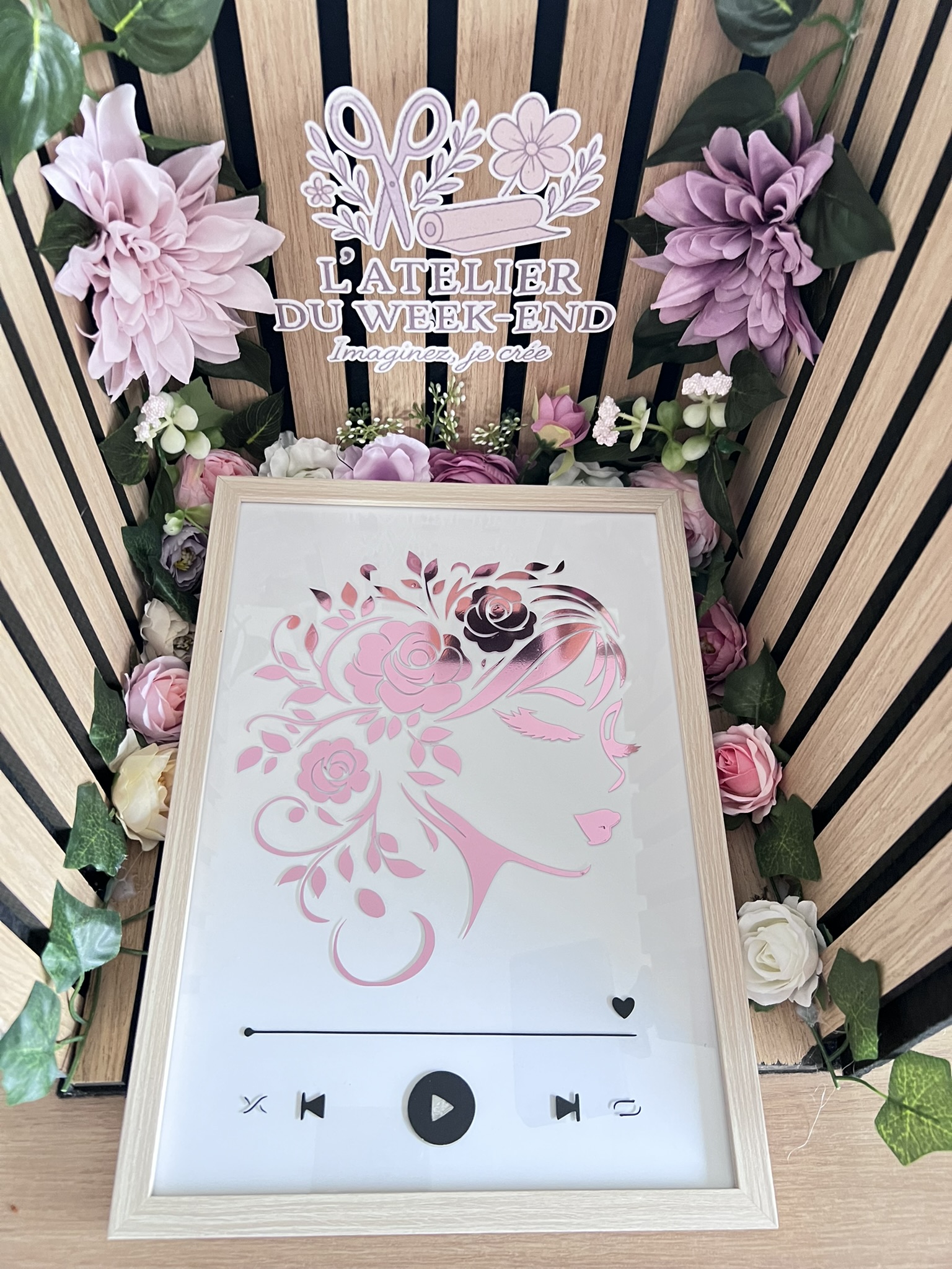 Cadre musical personnalisé 21 x 29.7 Un cadeau émotionnel et authentique