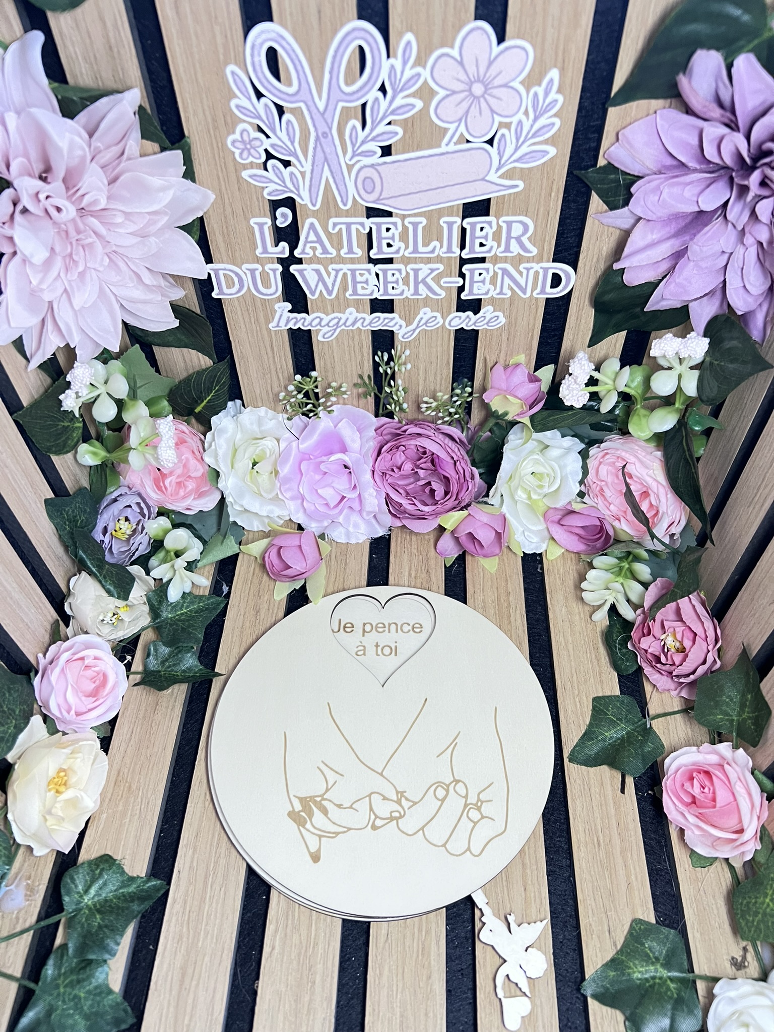 Roue aimantée personnalisée – Cadeau original et message d’amour pour le frigo