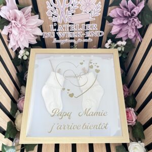 Cadre annonce grossesse Papy Mamie – J’arrive bientôt