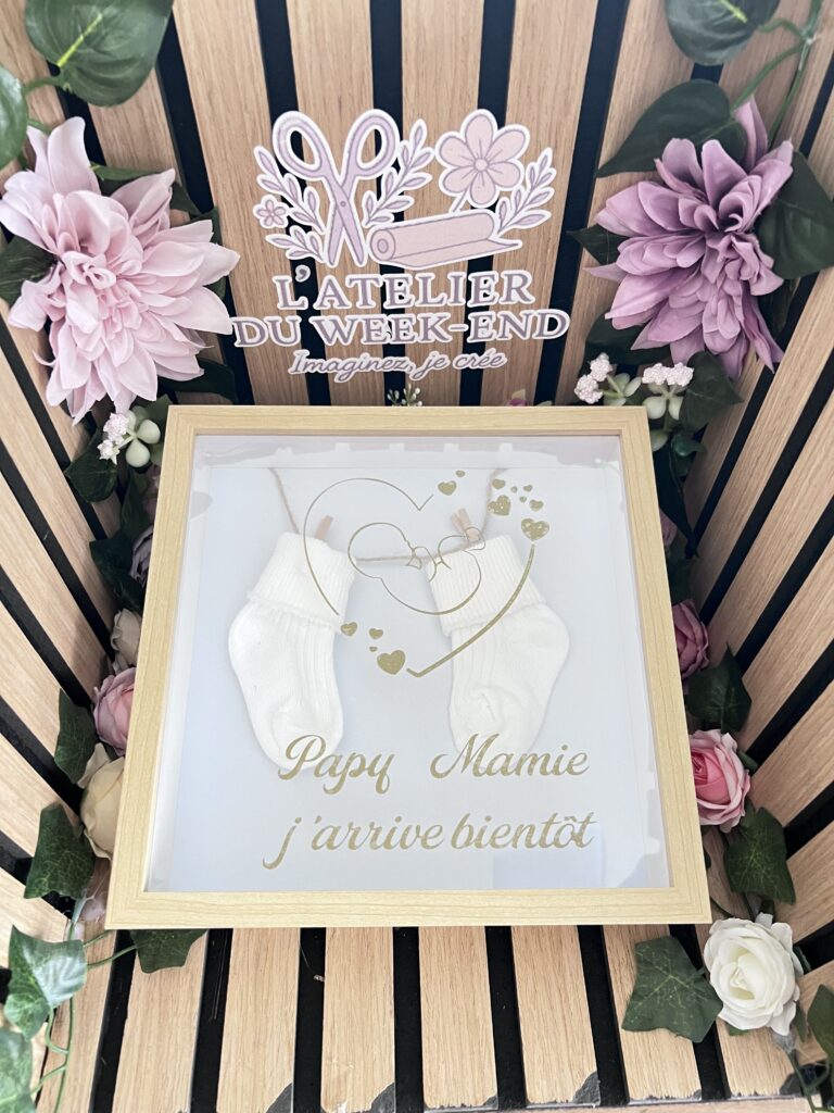 Cadre annonce grossesse Papy Mamie – J’arrive bientôt