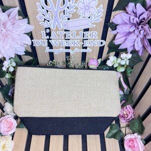 trousse personnalisée en lin