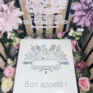 Dessous de plat en carrelage décoratif – Bon appétit