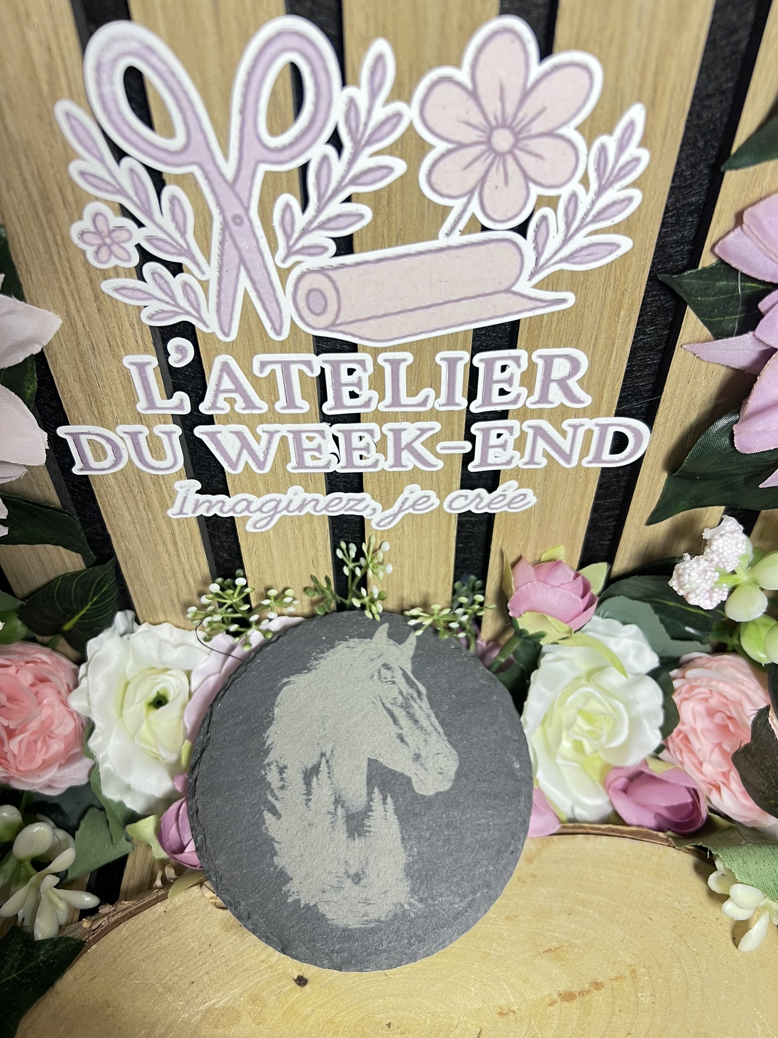 Ensemble Ardoise Cheval & Dessous de Verres – Image 3